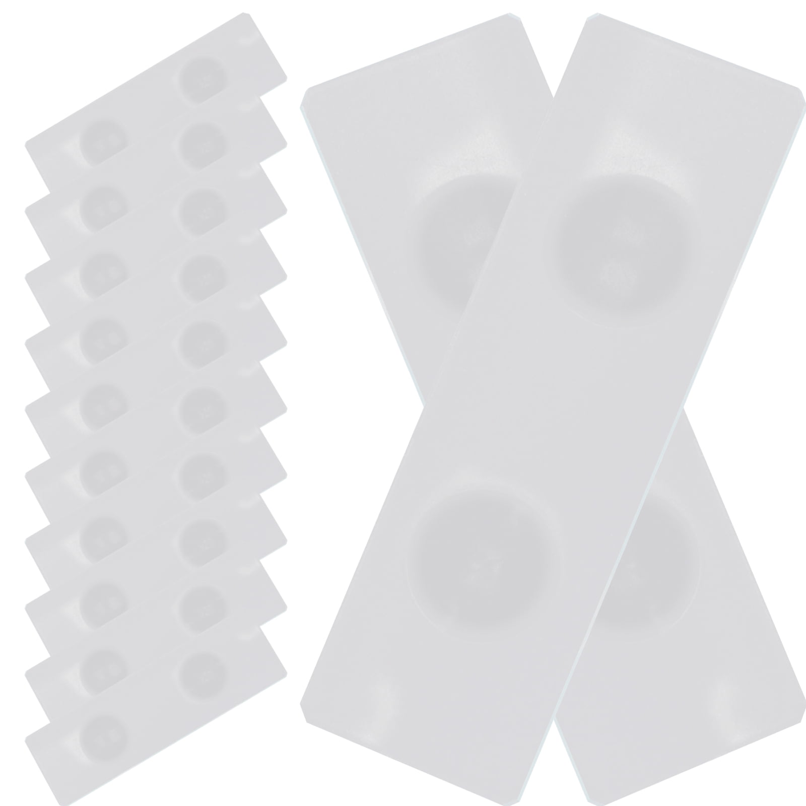 50 Pcs Concave Slide Laboratory Glass Slides Microscope Microscopic for