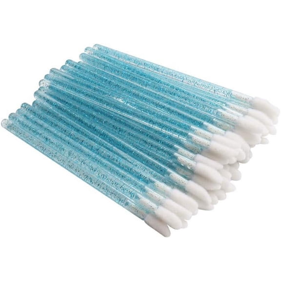 50 Pcs Crystal Mascara Wands Applicator Diamond Disposable Lip Brushes Cosmetic Eyelash Brush Make Brushes