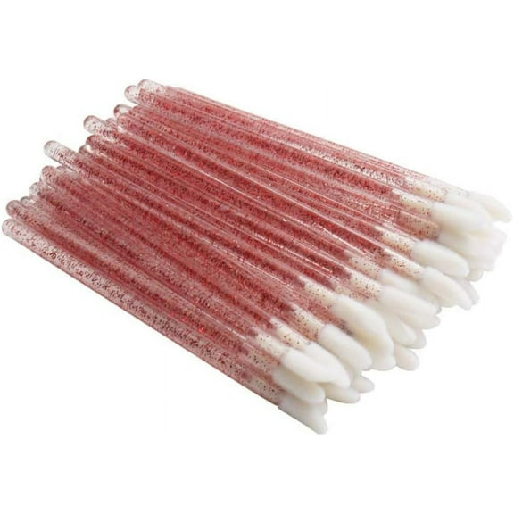 50 Pcs Crystal Mascara Wands Applicator Diamond Disposable Lip Brushes Cosmetic Eyelash Brush Make Up Brushes Tools