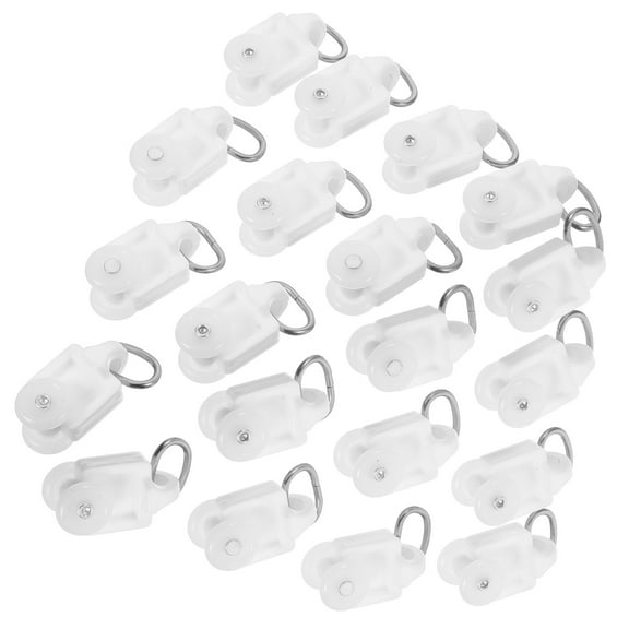 50 Pcs Curtain Rod Extenders Rods Flexible Ceiling Track White