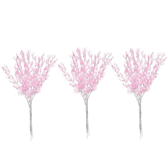 50pcs Acrylic Flower Branches for Crafts, Wreath Making, Home Decor, Floral Arrangements and Party Decorations