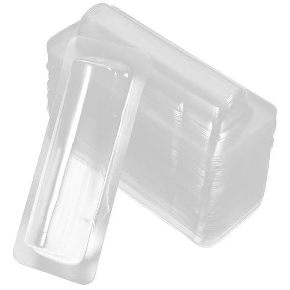 50 Pcs DIY Money Card Holder Clear Lip Balm Holders Plastic Dome Cash Pouch Office Organization Pouches Container