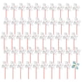 thumbnail image 1 of 50 Pcs DIY Pinwheels Kit, Blank Pinwheel Craft Set for Outdoor Art, White Four-Leaf Design, Creative Arts and Crafts Activity for Little Ones, 8.3×11", 1 of 5