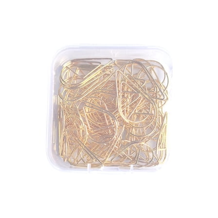 50 Pcs Decorative Paper Clips Teardrop Paper Clip Bookmarks Metal Paperclips Creative Planner Clips for Office