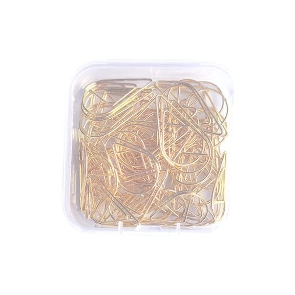 50 Pcs Decorative Paper Clips Teardrop Paper Clip Bookmarks Metal Paperclips Creative Planner Clips for Office