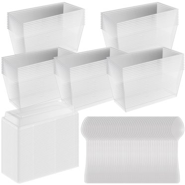 Set of 25 Plastic Dessert Parfait Favor Cups with Mini Forks Spoons