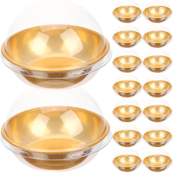 50 Pcs Dessert Domes with Lids, Dessert Dome with Lid, Small round Cake Boxes with Dome Lids Mini Cupcake Containers Single Dessert Holders Plastic