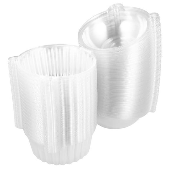 50 Pcs Disposable Cake Box Single Cupcake Container Mini Paper Cups Packing Cakes Trays