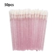 thumbnail image 1 of 50 Pcs Disposable Crystal Makeup Brushes Tool Set Eyelash Lip Brush For Mascara Wands Applicator Swab Eyelash Extension Tools 50pcs pink, 1 of 6