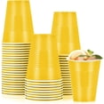 thumbnail image 1 of 50 Pcs Disposable Plastic Cups, MODANU Colored Plastic Cups, 16 oz Plastic Party Cups, Strong and Sturdy Disposable Cups for Party, Wedding, Christmas, Yellow, 1 of 6