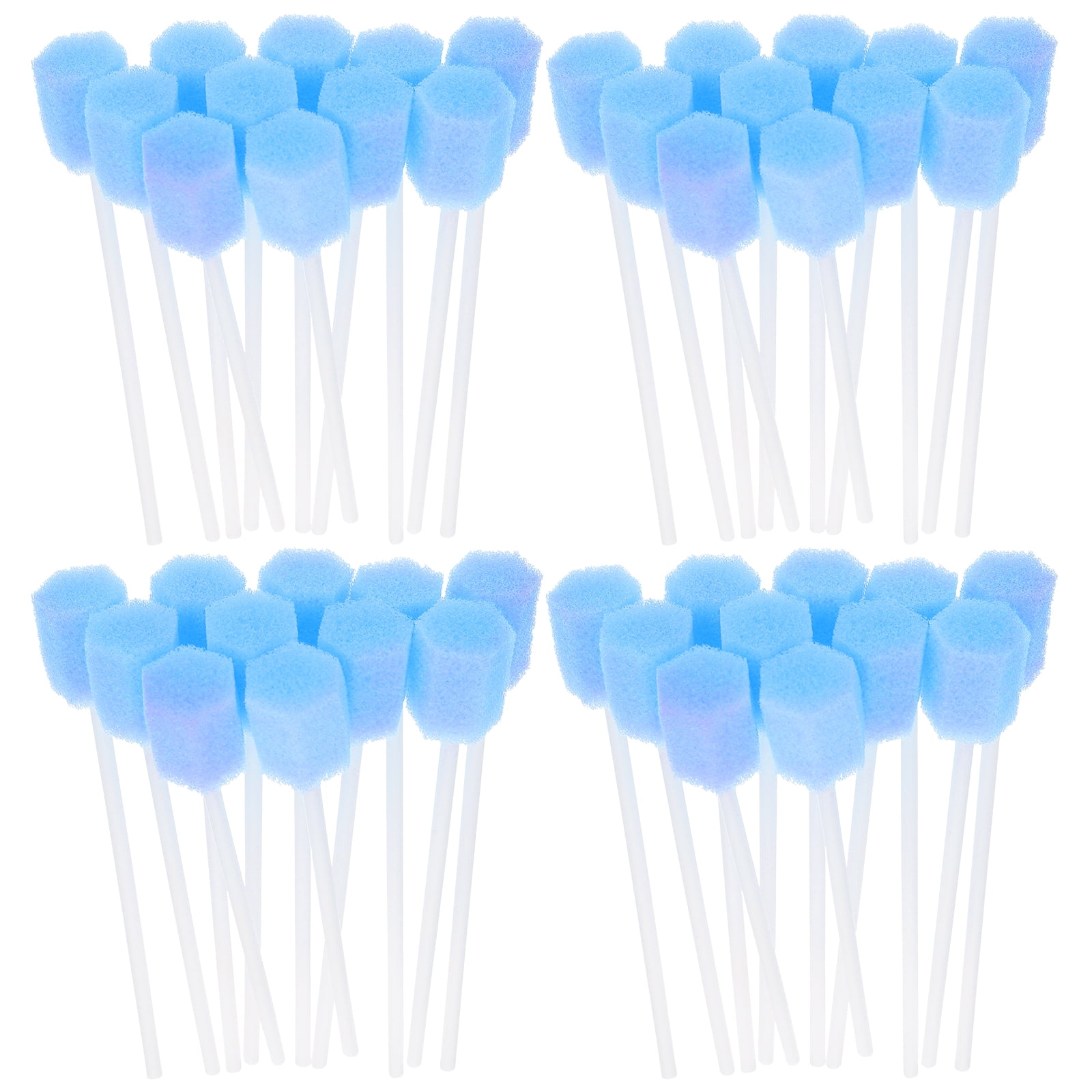 50 Pcs Disposable Toothbrushes Sponge Stick Mouth Sponges Foam Cleaners