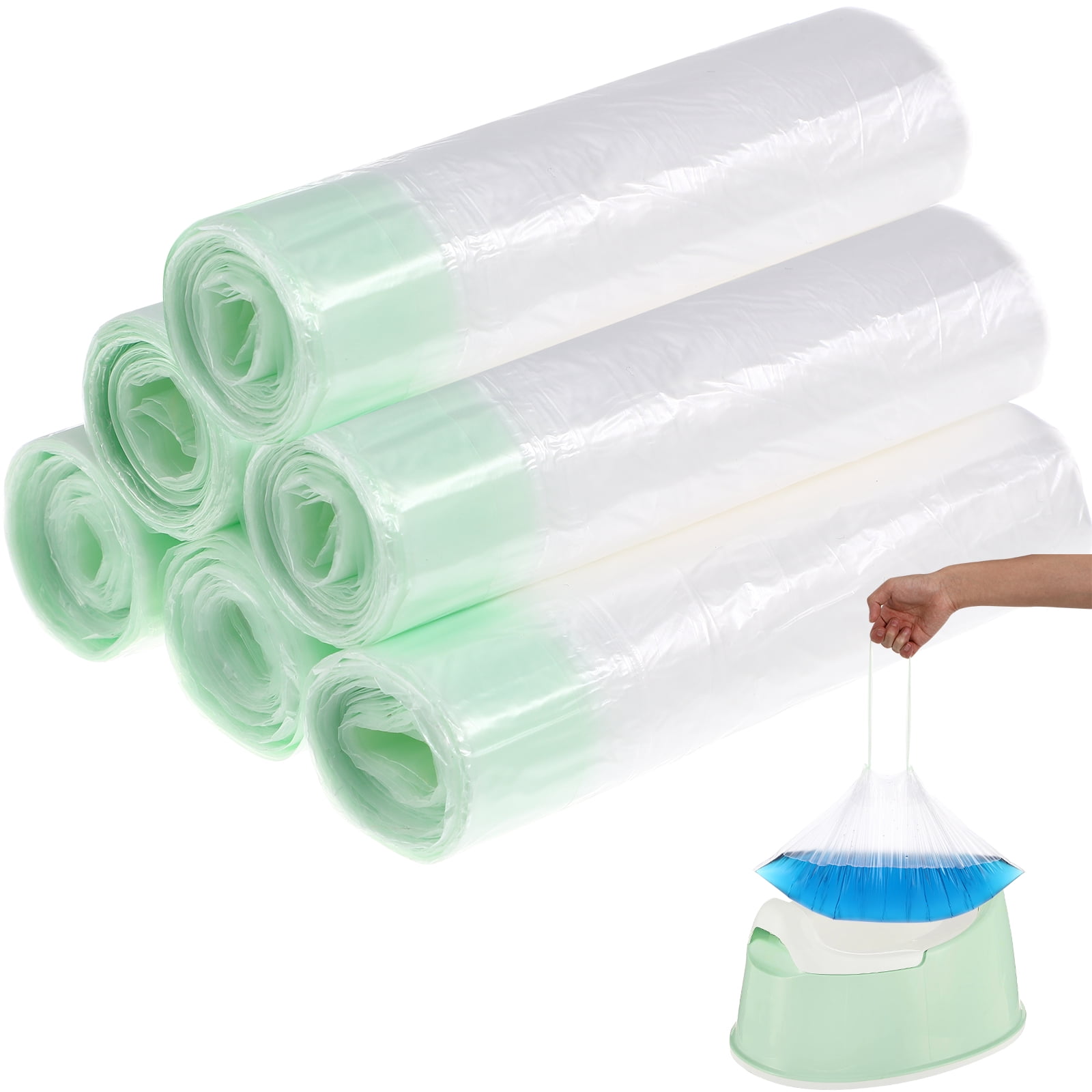 50 Pcs Disposable Travel Potty Liners Portable Potty Training Toilet