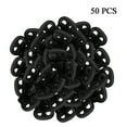 thumbnail image 1 of 50 Pcs Double Hole Plastic Spring Cord Locks for Drawstring, Paracord Toggle Stopper Clasp Elastic Shoe Lace Tie Lock Sweatpants Hoodie String Clips Bungee Gloves String Cord Lock Replacement, Black, 1 of 3