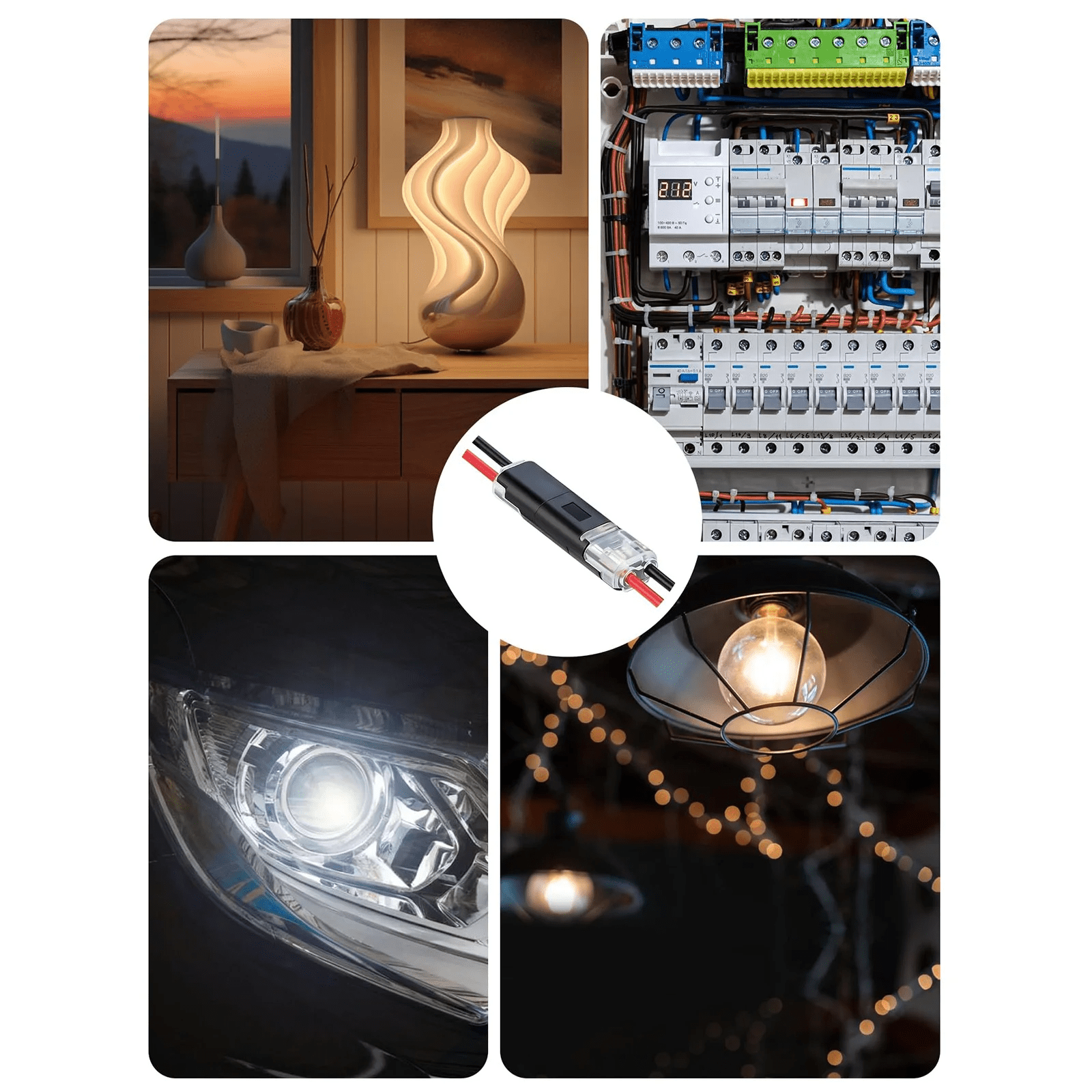 50 Pcs Double-Wire Connector, Led Strip Connectors, Connecteur 2-Pin ...