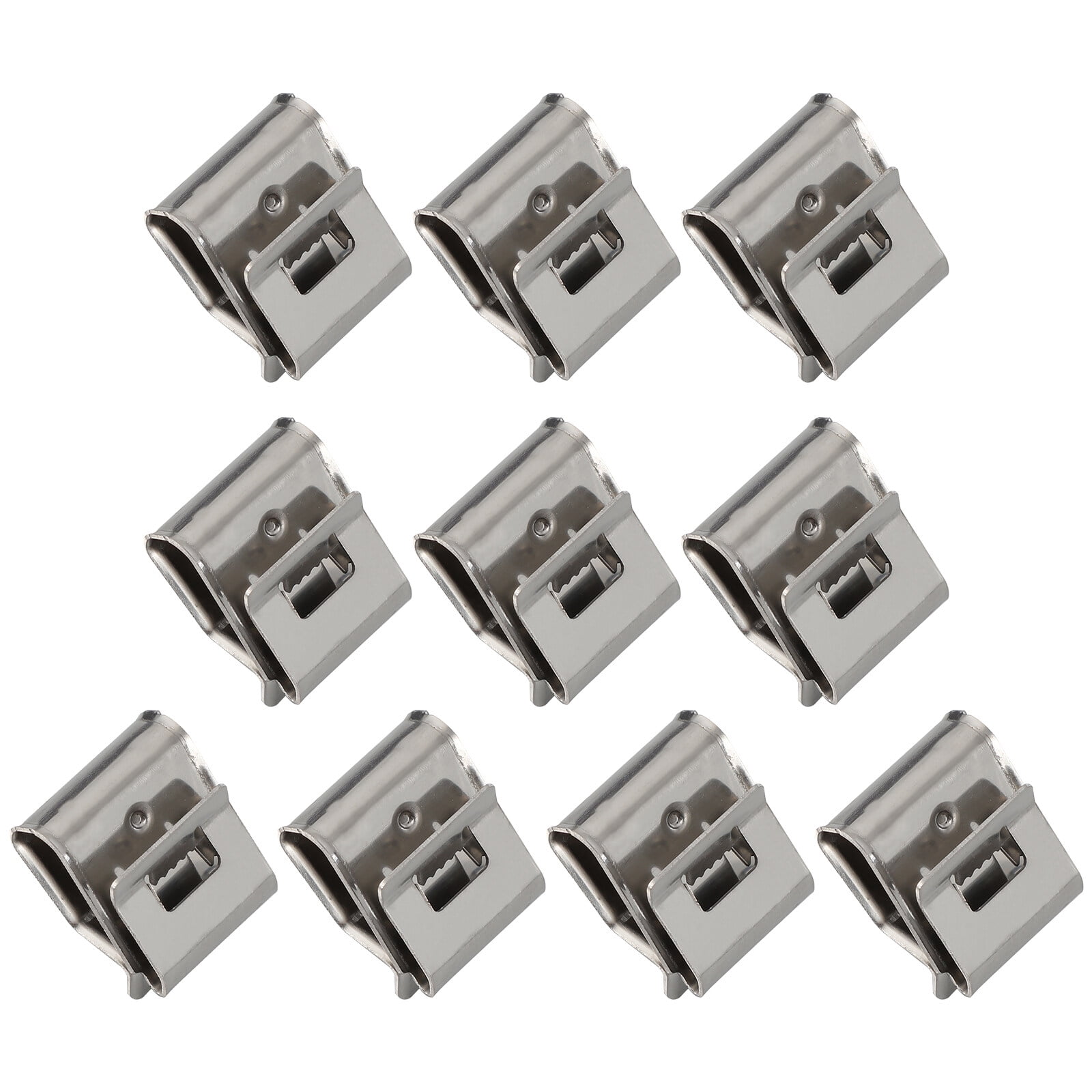 50 Pcs Double Wire Clip Photovoltaic Wire Clamp for Automotive Trailer Wiring