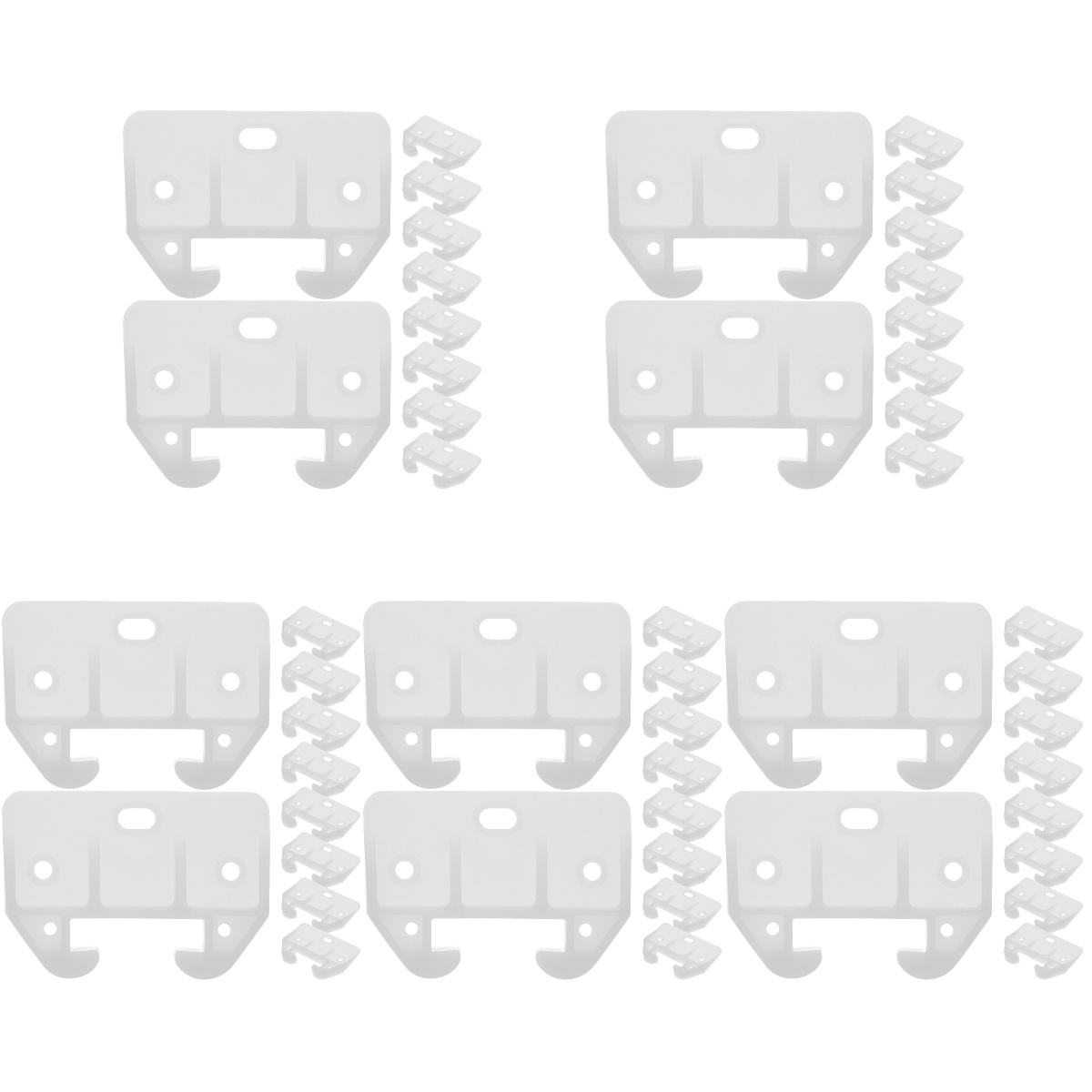 50 Pcs Drawer Guides Drawer Stop Drawer Stoppers for Dresser Plastic Drawer Slides Plastic