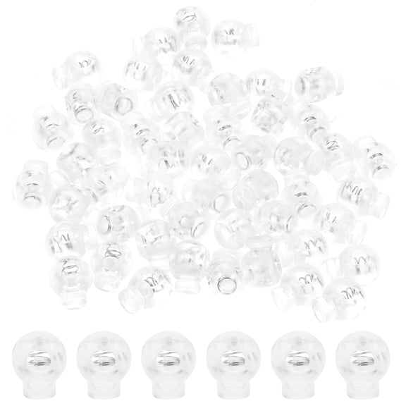 50 Pcs Drawstrings Cord Locks Spring Fastener 1.80X1.50X1.50CM