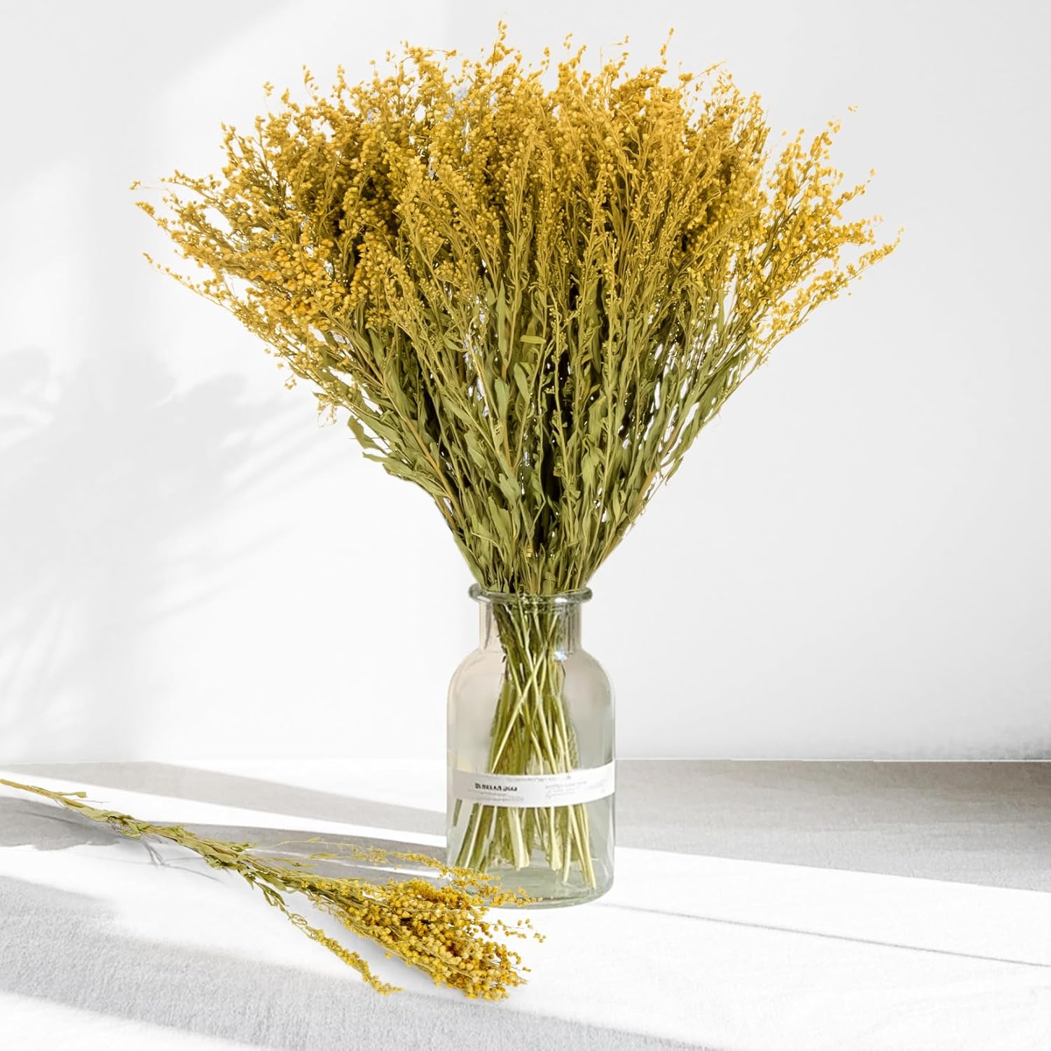 50 Pcs Dried Flowers for Vase -Natural Dried Flower Bouquet Natural Bulk Dry Flowers for Home Living Room Bedroom Wedding Desk Decor Floral Arrangements Gifts Herb Bedding Habitat Decor