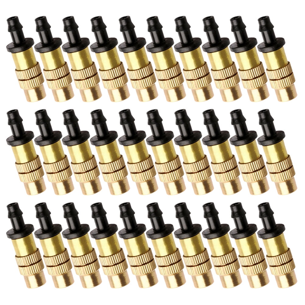 50 Pcs Drip Irrigation Nozzle Copper Sprinkler Atomizing Watering Hose