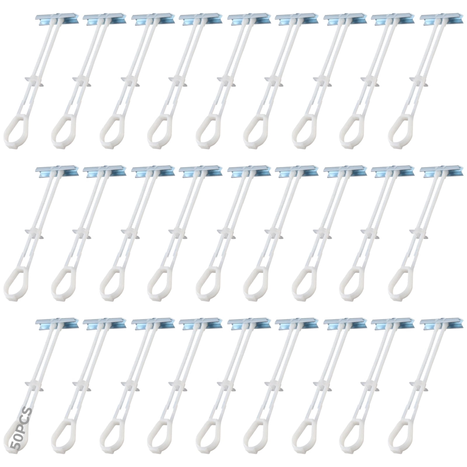 50 Pcs Drywall Anchors, Sturdy Hollow Wall Anchors, Stainless Steel Expansion Bolts, Long Strap Anchors, TV Mounting Hardware