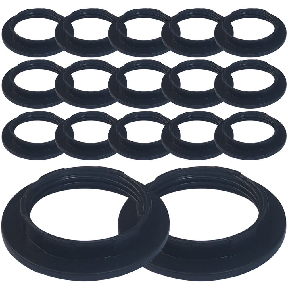 50 Pcs E27 Lamp Fixed Ring Lamp Shade Collar Ring for Base Lampshade