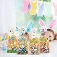 thumbnail image 1 of 50 Pcs Easter Treat Bags,Happy Easter Gift Bags, Easter Eggs Plastic Cellophane Bag, Clear Colorful Easter Bunny Goodie Candy Favor Bags with Gold Twist Ties for Easter Party Favors Supplies, 1 of 6