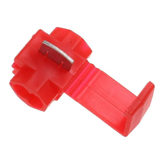 NIAIZEK Quick Splice Wire Terminals Red Tin Plated Brass 50pcs Electrical Connector Crimp