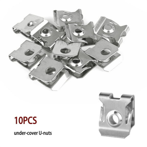 50 Pcs Engine Splash Shield Screws Bolts U-nuts Kit For Ford C-Max Focus Mondeo