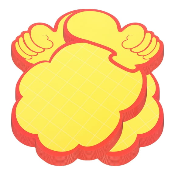 50 Pcs Explosion Stickers Nut Nutcracker Pastel Figure Nutcrackers Figures Plate Ornaments Yellow