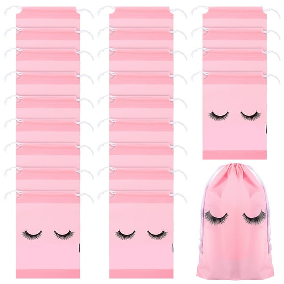 50 Pcs Eyelash Drawstring Bag Beam Storage Travel Miss