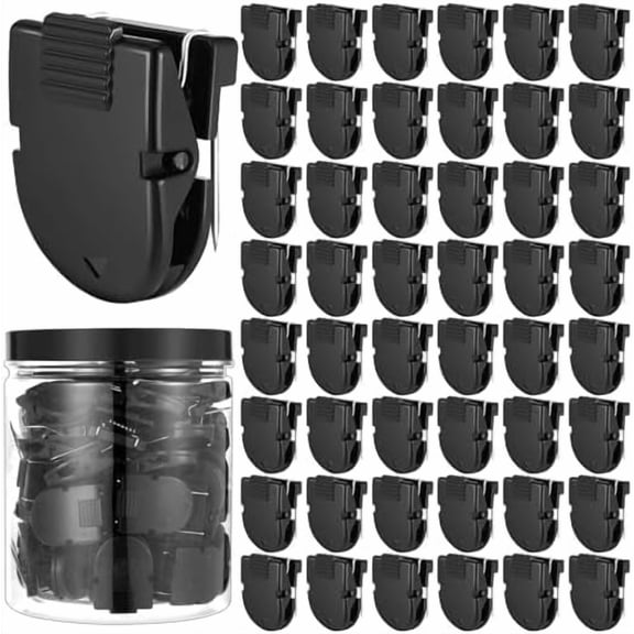 50 Pcs Fabric Panel Cubicle Clips Office Wall Clips Cubicle Accessories Partition Panel Hooks for Notes, Memos, Photos, 40-Sheet Capacity Standard Size Partition Accessories