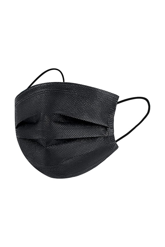50 Pcs Face Mask Disposable Adults 3Ply Non-Woven with Nose Clip Ear Loop