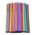 thumbnail image 1 of 100 Pcs Flexible Party Disposable Plastic Drinking Straws, Drinking Straws Bendable, Drinking Straws Long, Plastic Drinking Straws, Assorted Colors By PULMCheerger, 1 of 6