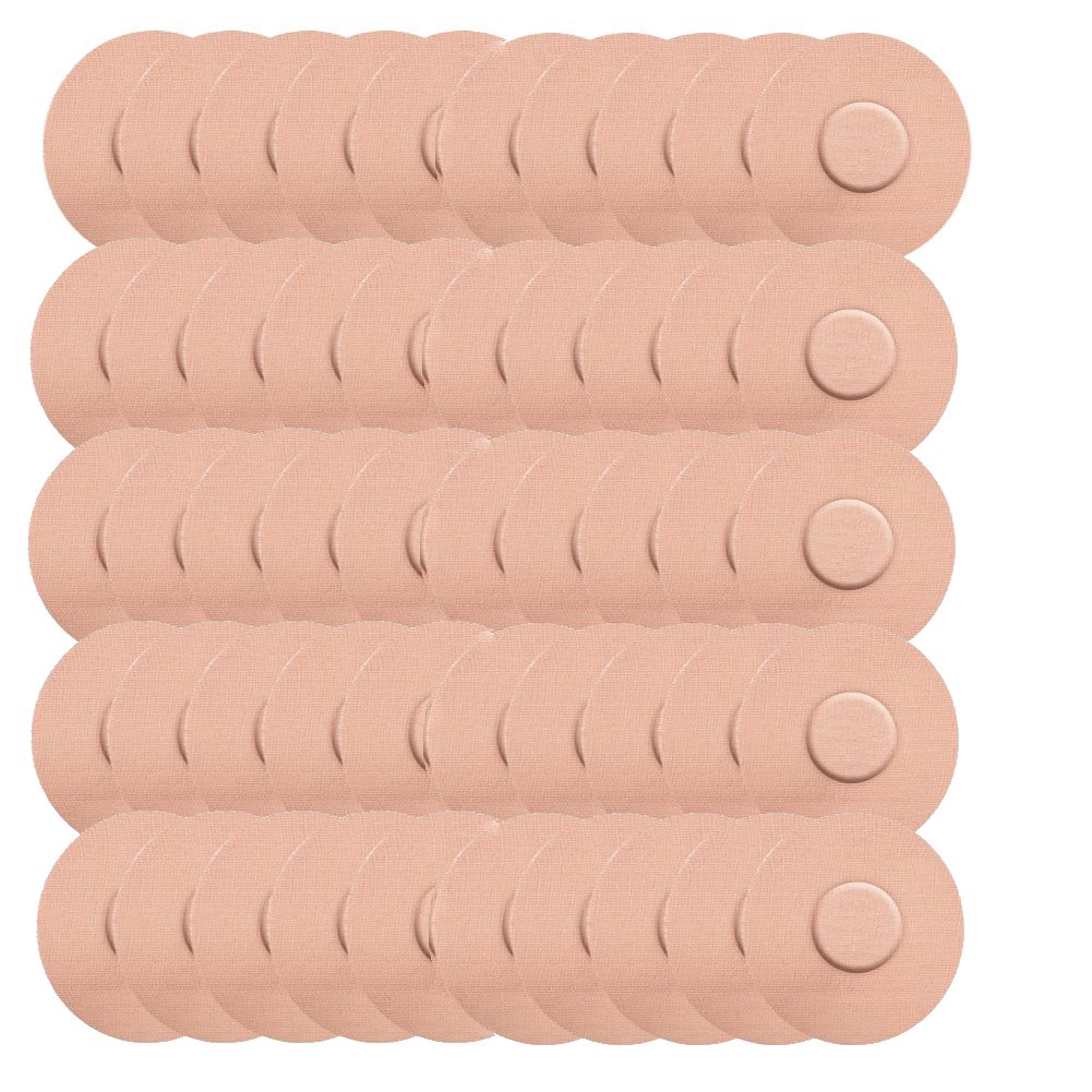 50 Pcs Freestyle Libre Patches Breathable Waterproof Adhesive Sensor ...