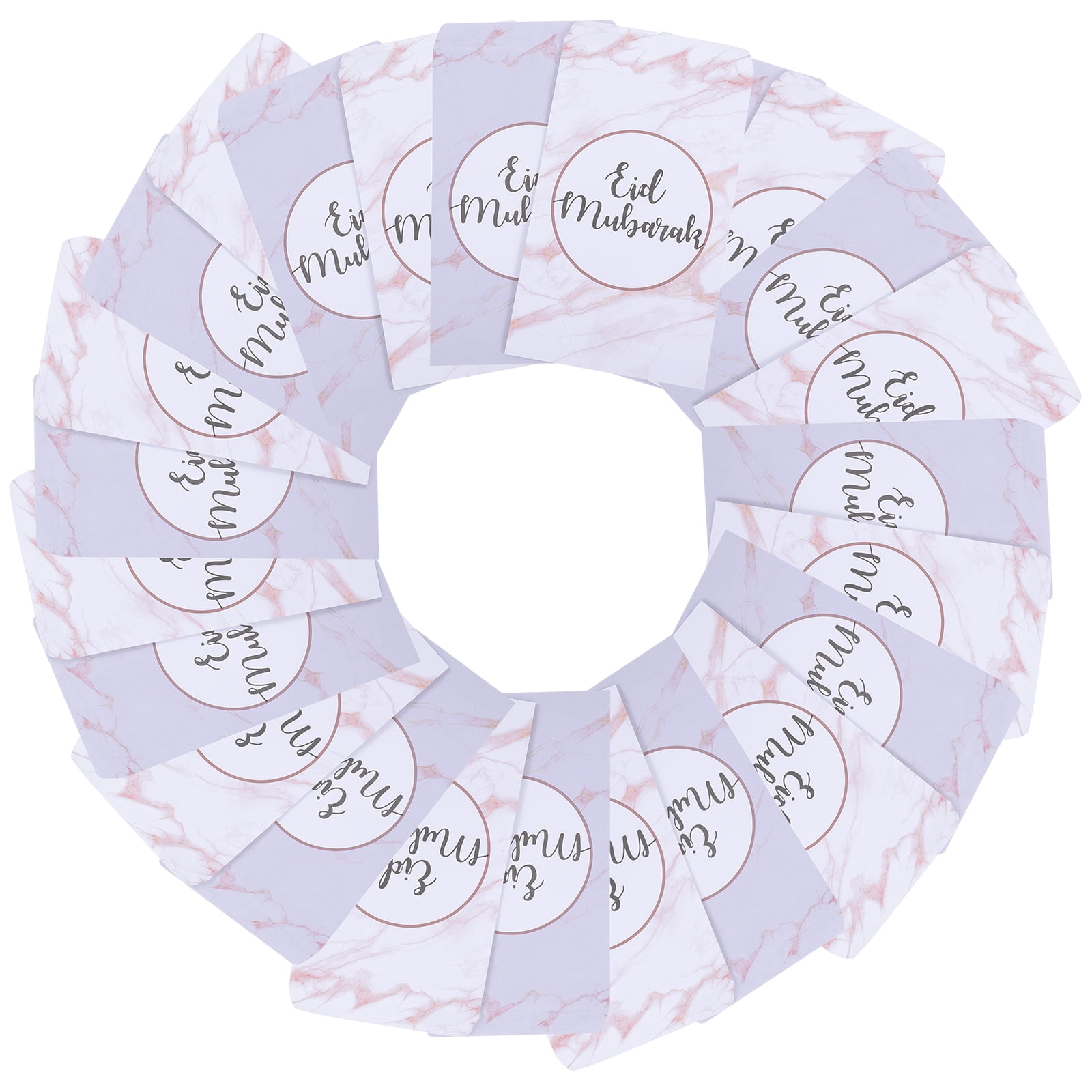 50 Pcs Gift Boxes Eid Mubarak Packing Envelopes Eid Paper Envelopes Eid