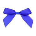 thumbnail image 1 of 50 Pcs Gift Wrap Bows Premium Satin Ribbon Bows 2.5 Inch Craft Bows for Gift Wrapping DIY Treat Bags Holiday Gifts Bag Party Decorations, Wedding Decor Christmas Birthday Presents, Blue, 1 of 6