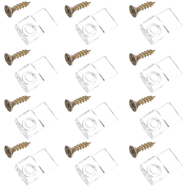 50 Pcs Glass Mirror Clip Mirrors Glass Fixing Clamps Glass Support