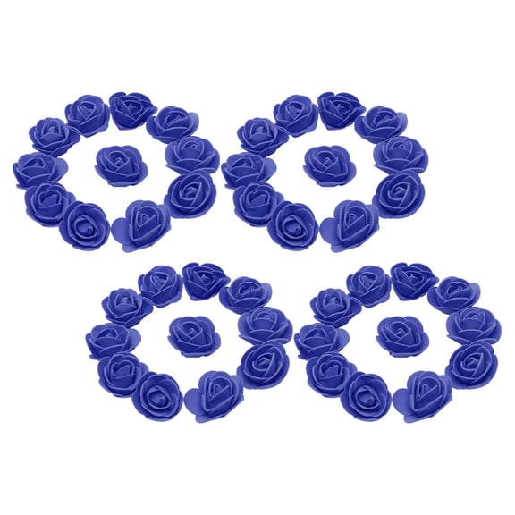 50 Pcs Glitter Bouquets Simulation Rose Head Bride