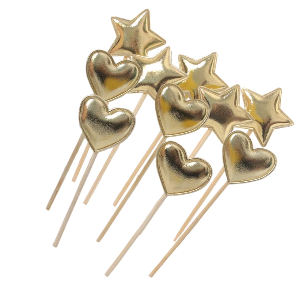 50 Pcs Gold Decor Birthday Party Favors Cake Scenic Beautiful Cake Cake