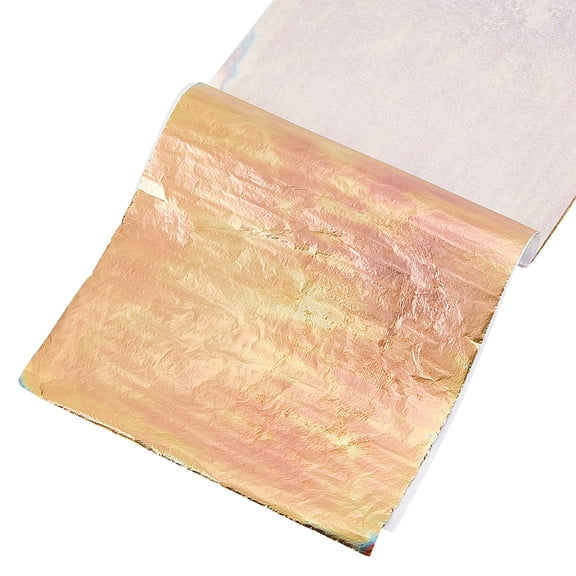 50 Pcs Gold Leaf Sheets 5.55.3 Inch Imitation Gold Foil Paper Sheets Gilding Crafting Foil Sheets DIY