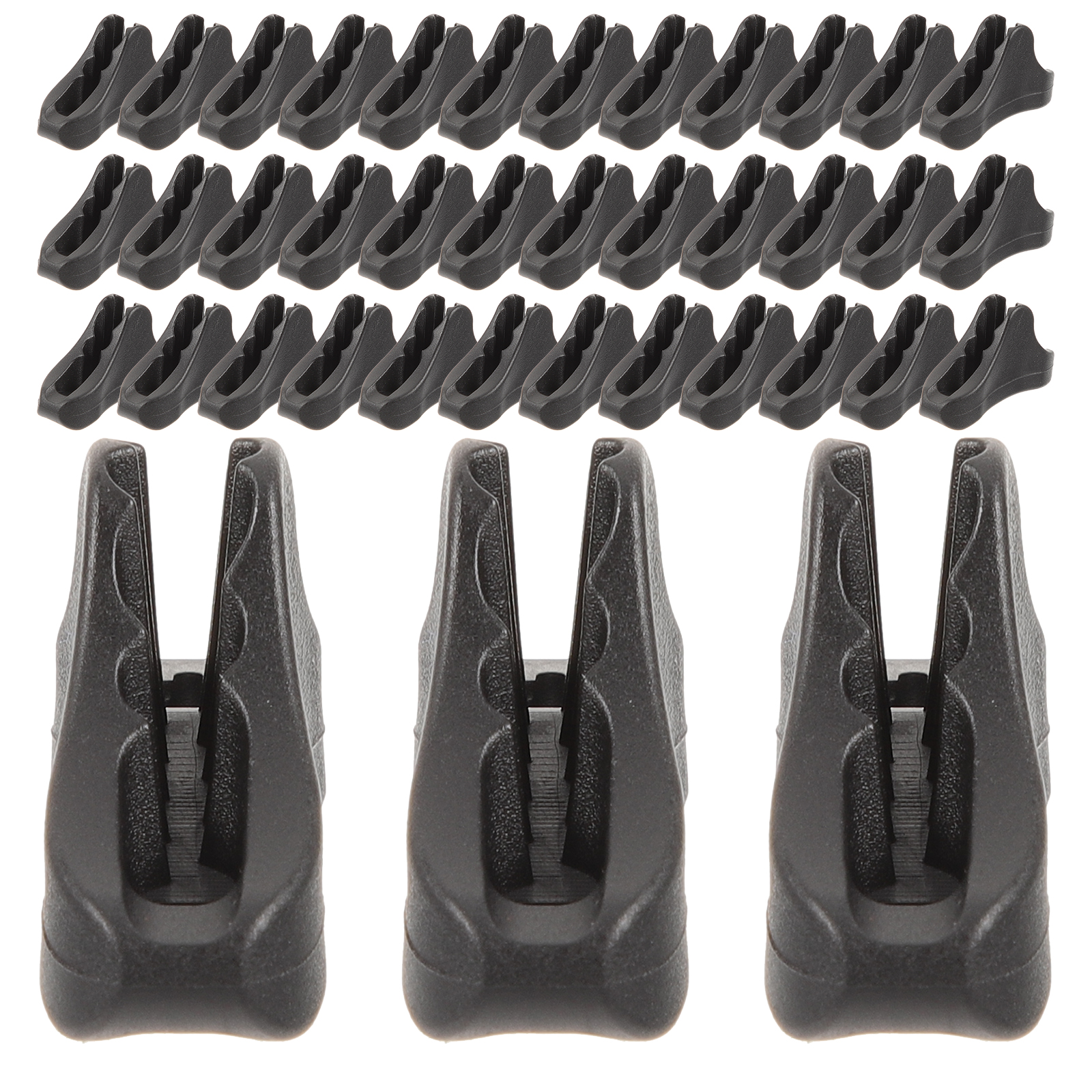 50 Pcs Heavy Duty Camping Tent Rope Adjuster Fasteners Tarp Clamps