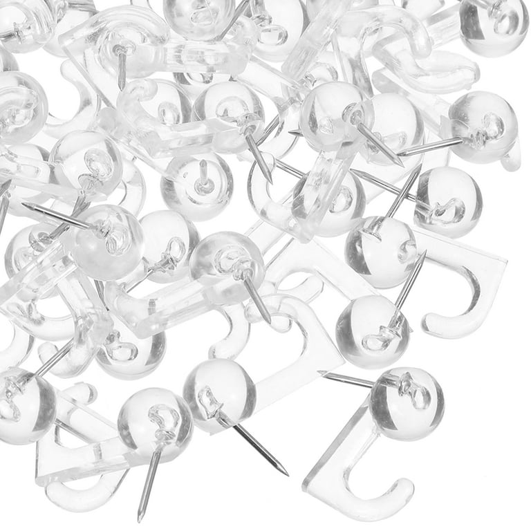 50 Pcs Heavy Duty Clothes Rack Wall Pins for Hanging Cork Board