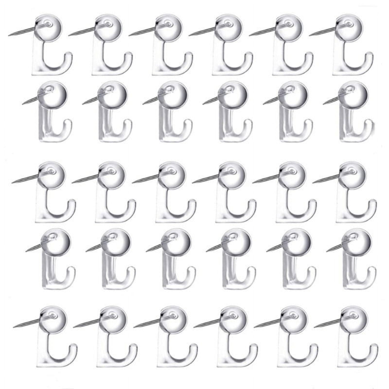 50 Pcs Hookshaped Thumb Tacks Hookshaped Push Pins Home Decorative