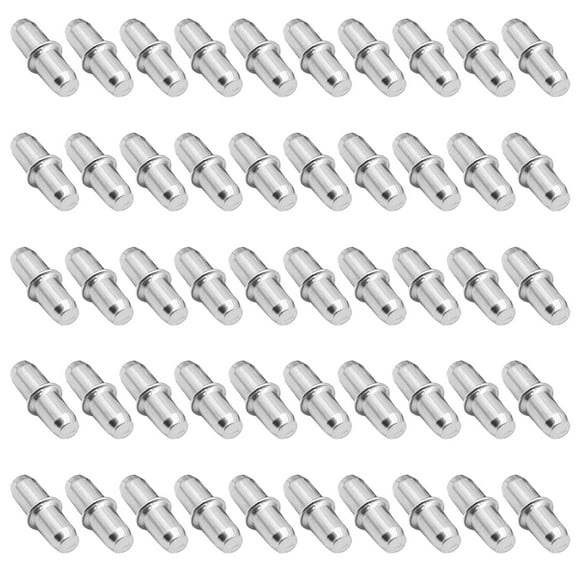 50 Pcs I Shape Metal Support Pegs Shelf Pins Furniture Shelves Fixed Bracket