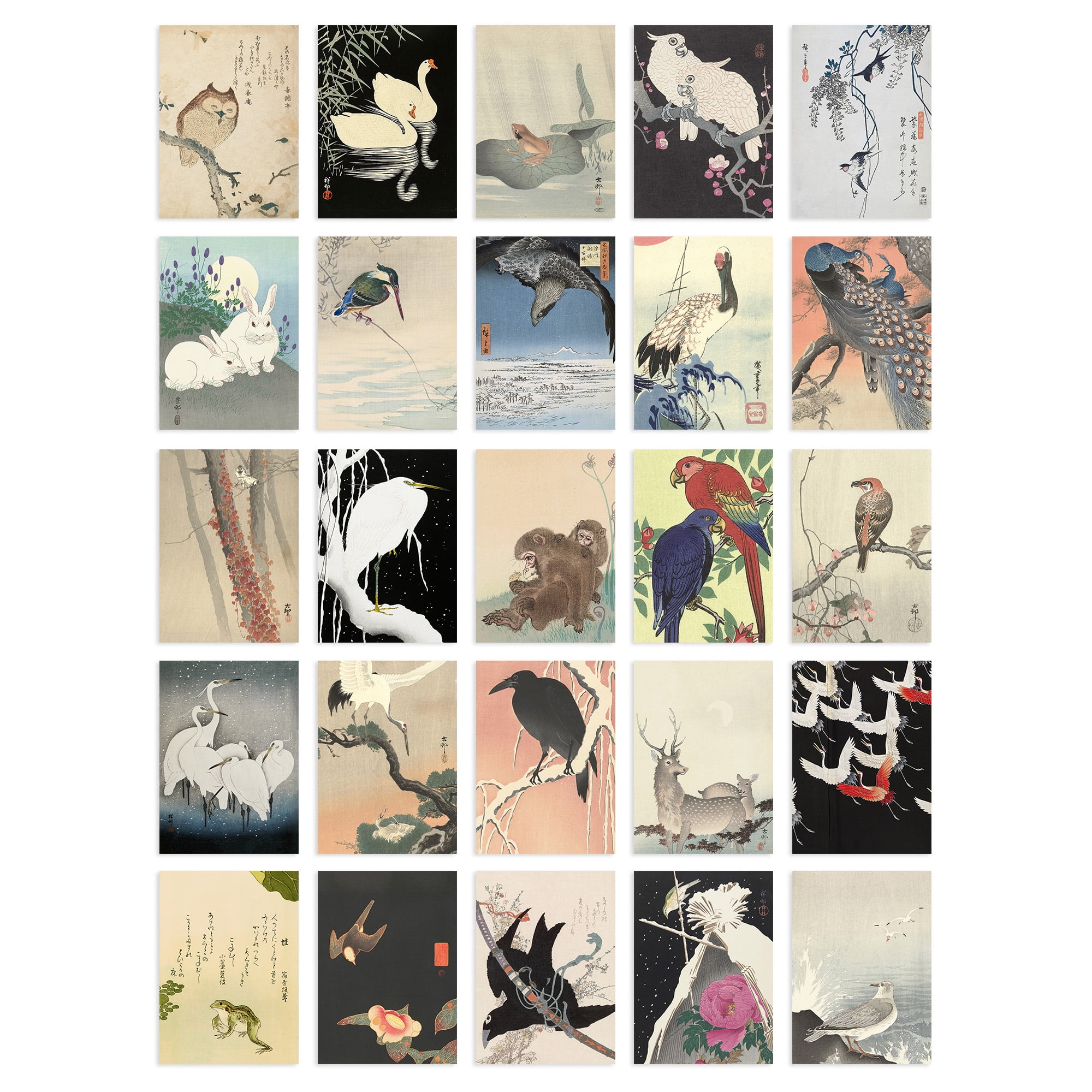Set of Four Japanese Woodblock Prints After Utagawa