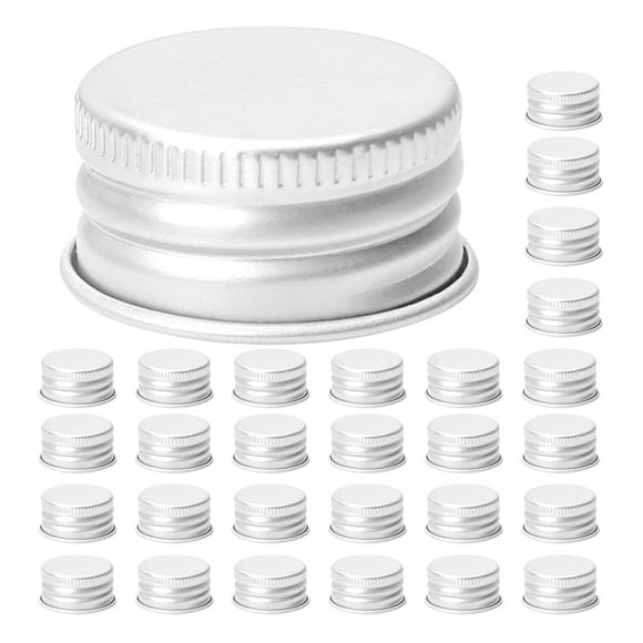 Homoyoyo Glass Milk Bottle Caps Aluminum Screw Top Lid General Users Travel 50pcs