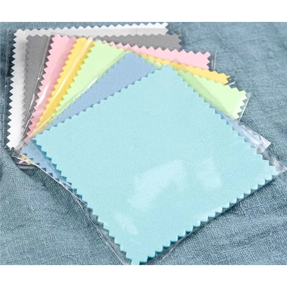 50 Pcs Jewelry Cleaning Cloth Silver Polishing Cloth for Jewelry, Jewelry Polishing Cloths JewelryCleaner Cloth for Sterling Silver, Gold, Platinum, 3.15 * 3.15 Inch