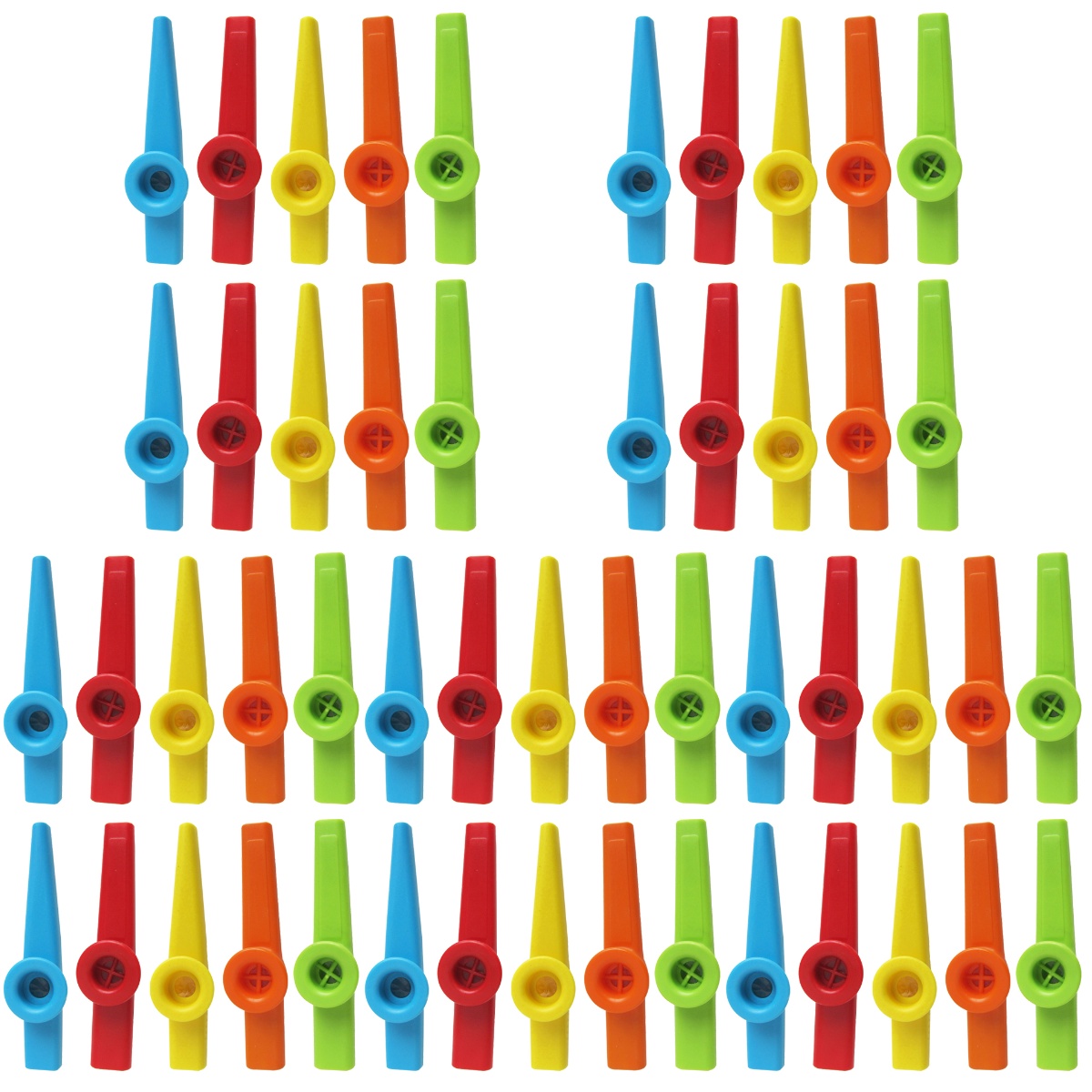 50 Pcs Kazoo Children Educational Instrument Colorful Plastic Kazoos