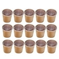 50 Pcs Kraft Paper Soup Cup Kraft Paper Cups Togo Soup Cups Soup