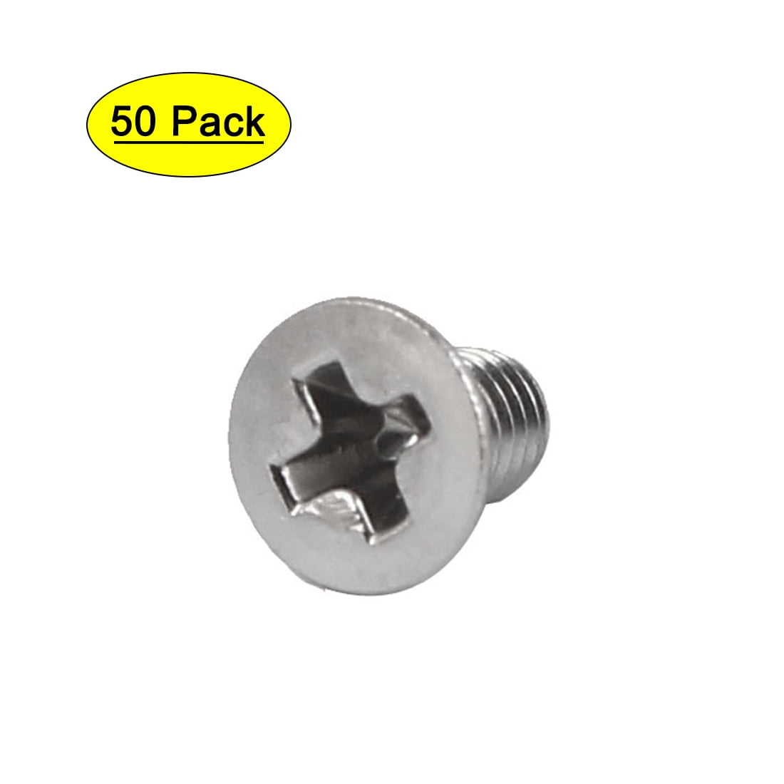50 Pcs M3x4mm 316 Stainless Steel Countersunk  Machine Screws Fasteners